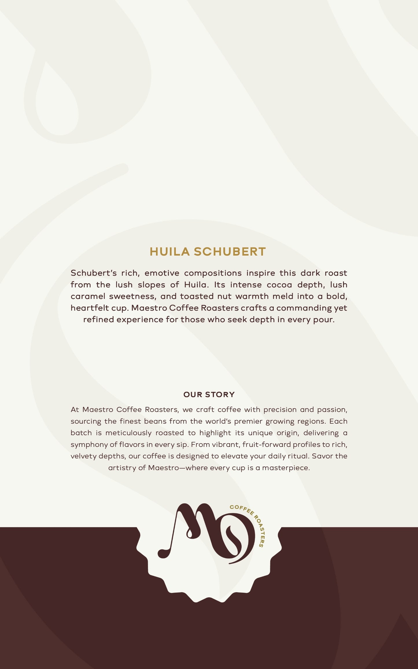 Schubert - Roast level: Dark