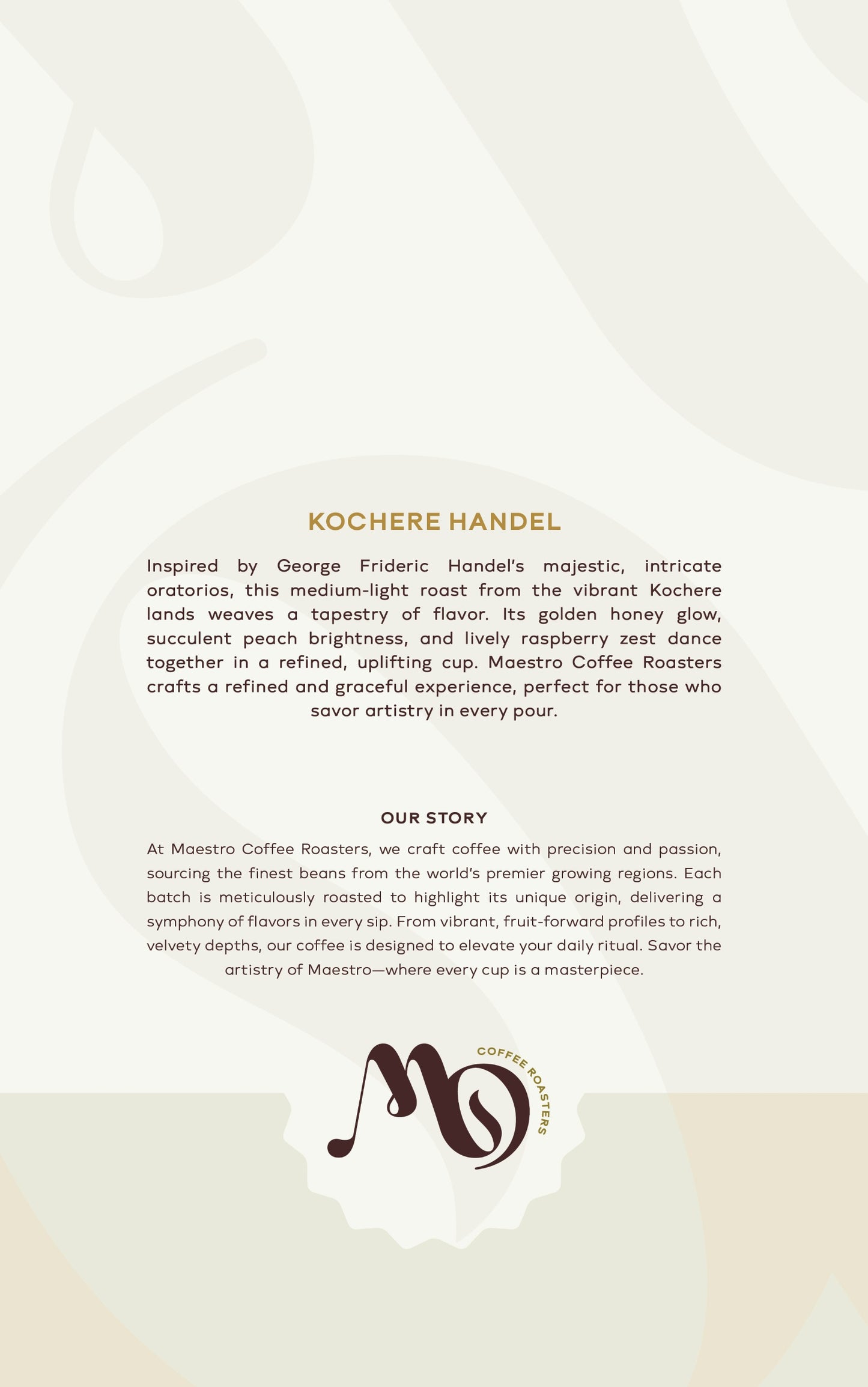 Handel - Roast Level: Medium Light